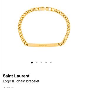 Saint Laurent - ID Bracelet in Metal - Gold - Women’s - Size Small